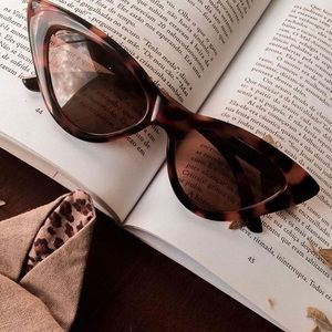 Angular Cat-Eye Sunglasses